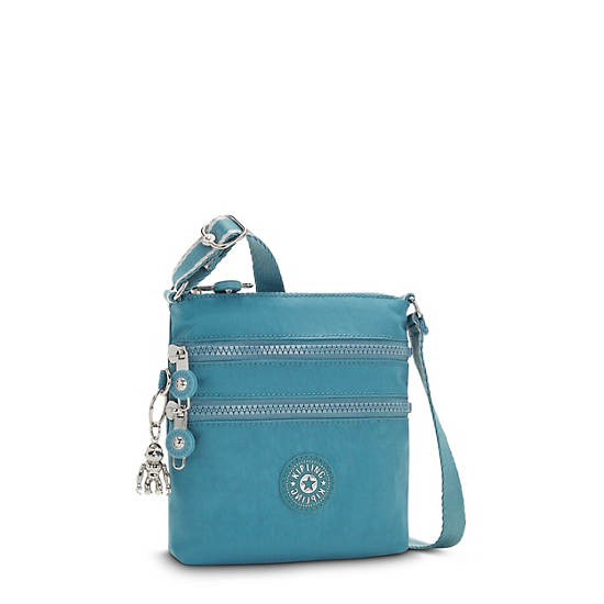 Kipling Alvar Extra Small Mini Tassen Turquoise | België 1905JP